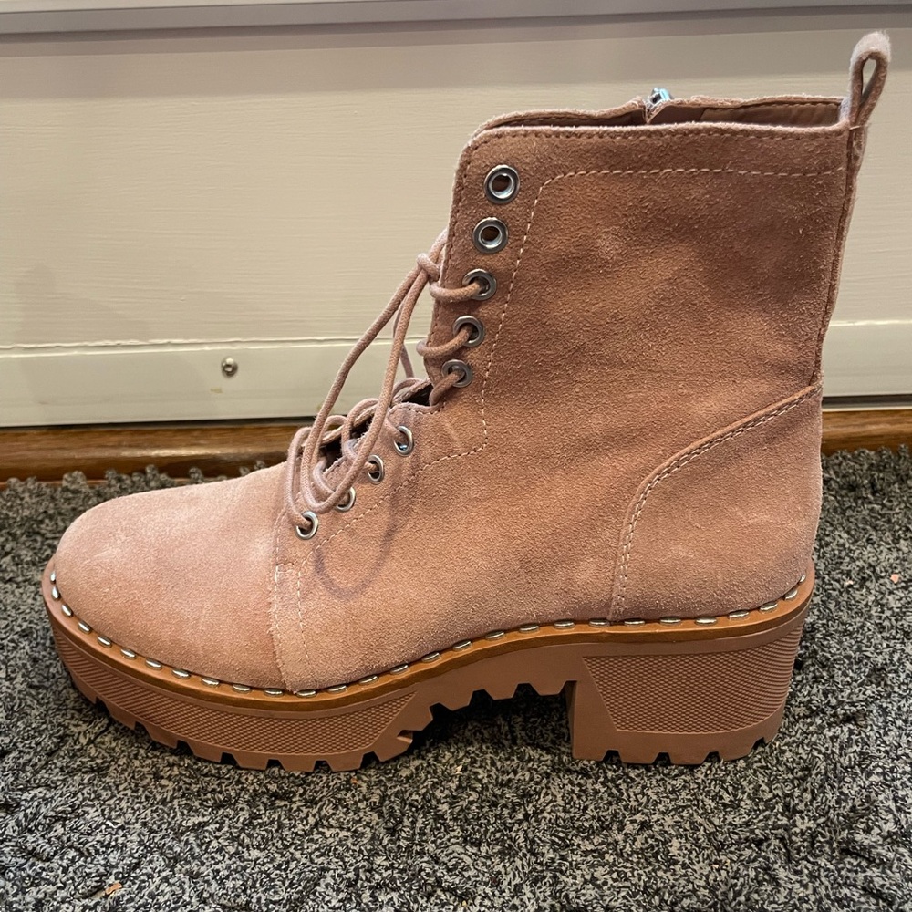 Vince Camuto Pink Heeled Boots - Picture 3 of 9